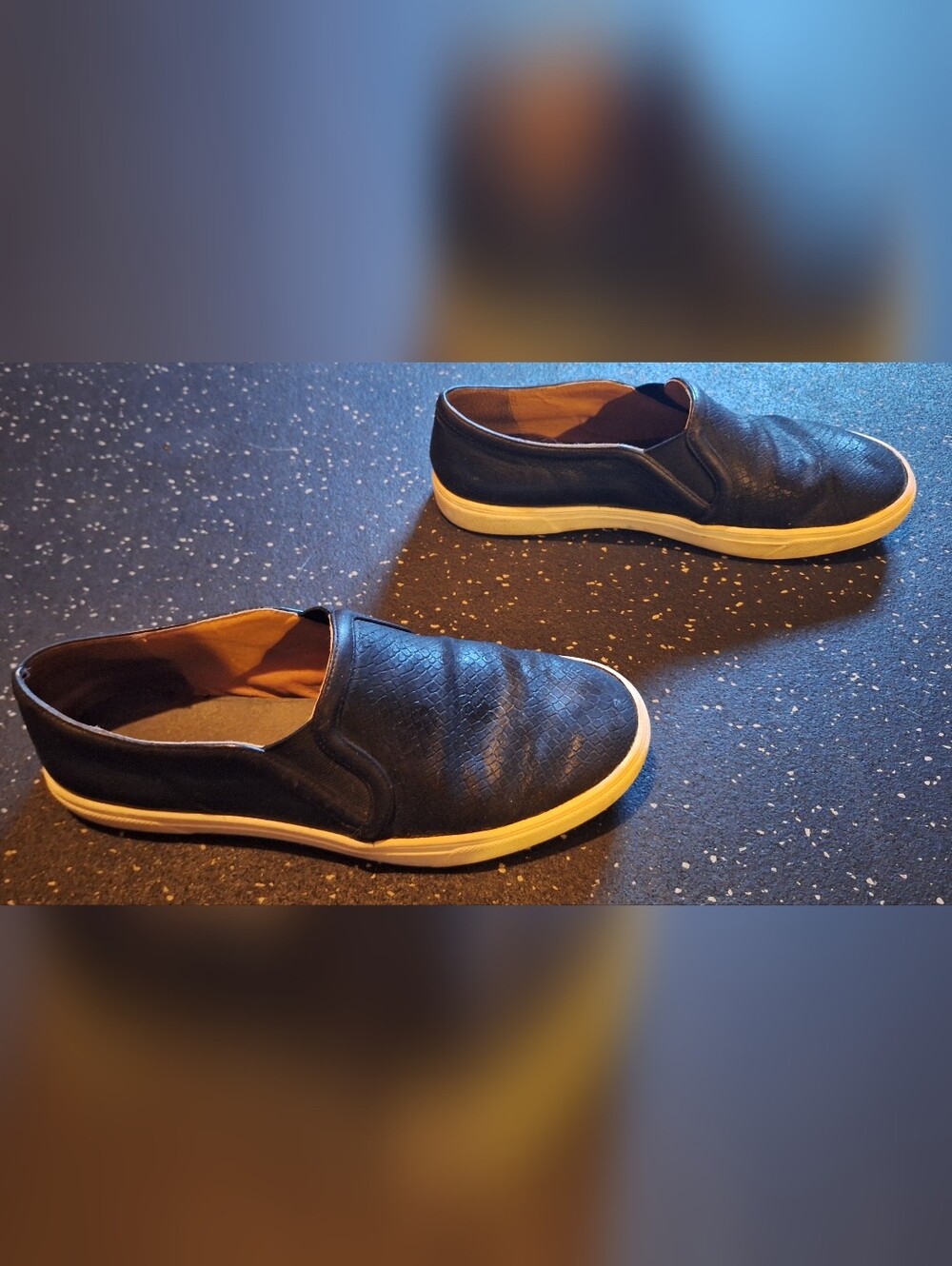 Halogen Leather Slip-On Shoes